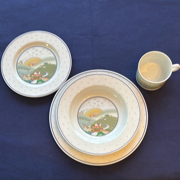 STUDIO NOVA Other - 👨‍🌾 STUDIO NOVA ROLLING HILLS SINGLE PLACE SETTING W/ CHIPPED SALAD PLATE